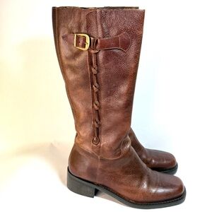 Nicole Brown Heeled Boots